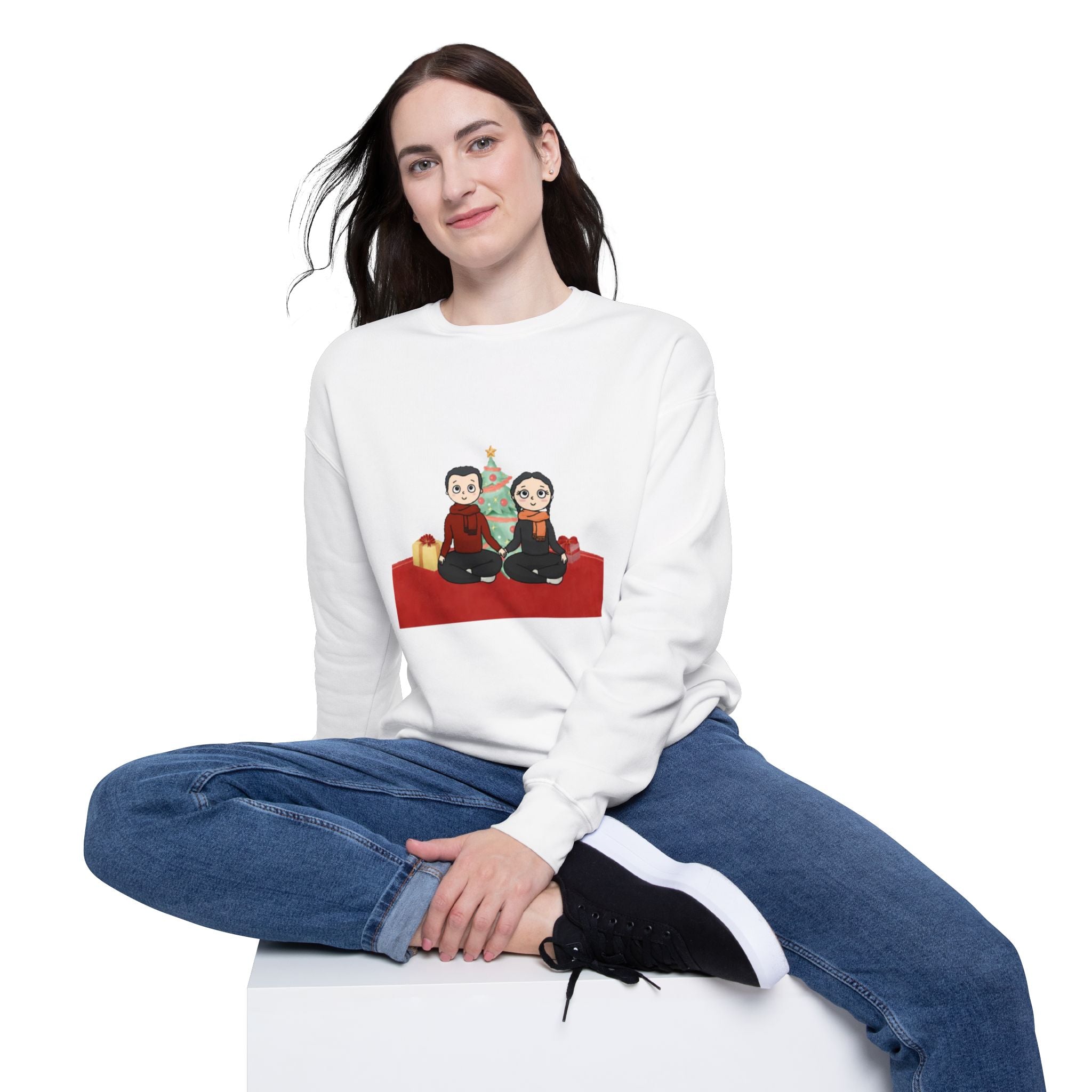 Christmas and my Mrs. Forever | Unisex Drop Shoulder Sweatshirt